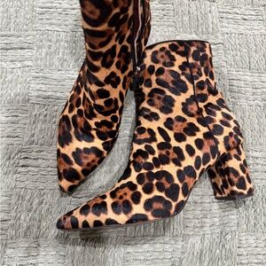 J. Crew Animal Print Ankle Booties